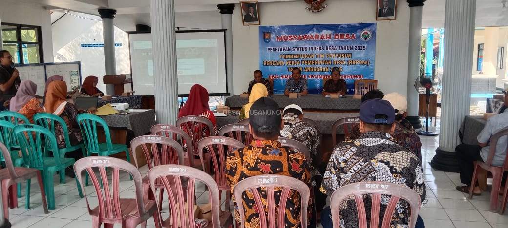 Musyawarah Desa Penetapan Status Indeks Desa Tahun 2025 dan Pembentukan Tim Penyusun Rencana Kerja Pemerintah Desa (RKPDes) Tahun Anggaran 2026  Desa Nusawungu, Kecamatan Nusawungu